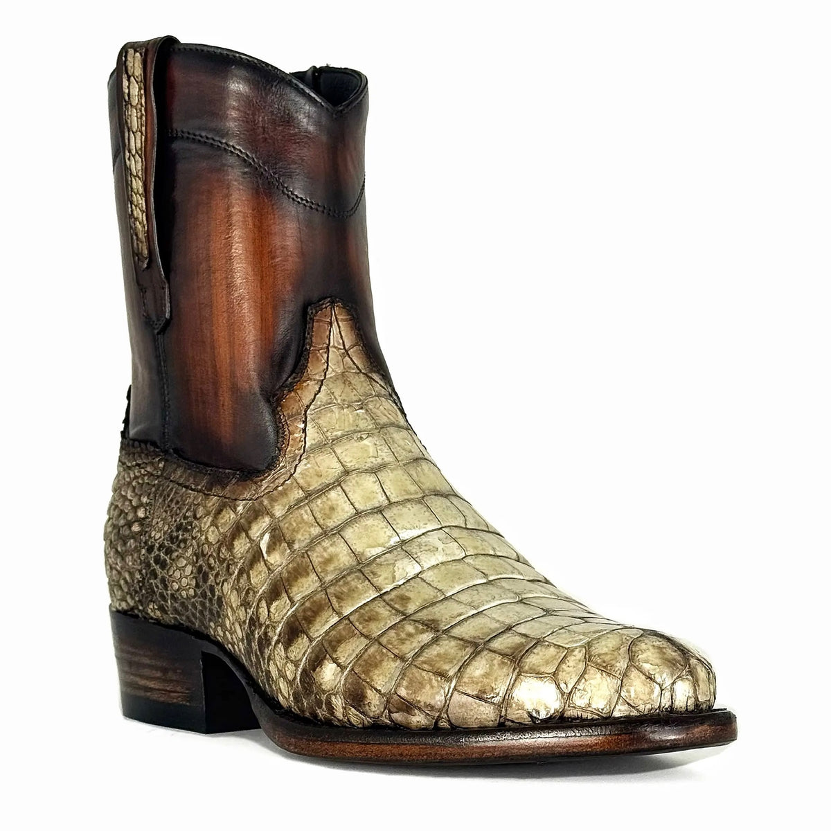 EMMA PANZA ALLIGATOR NATURAL OVAL