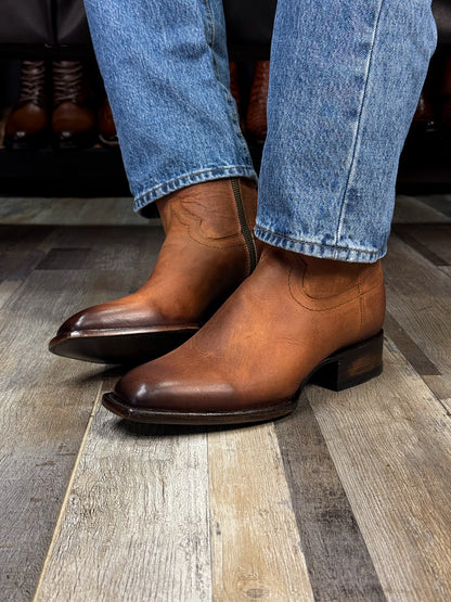 CARLO BROWN PITON BOOTS 