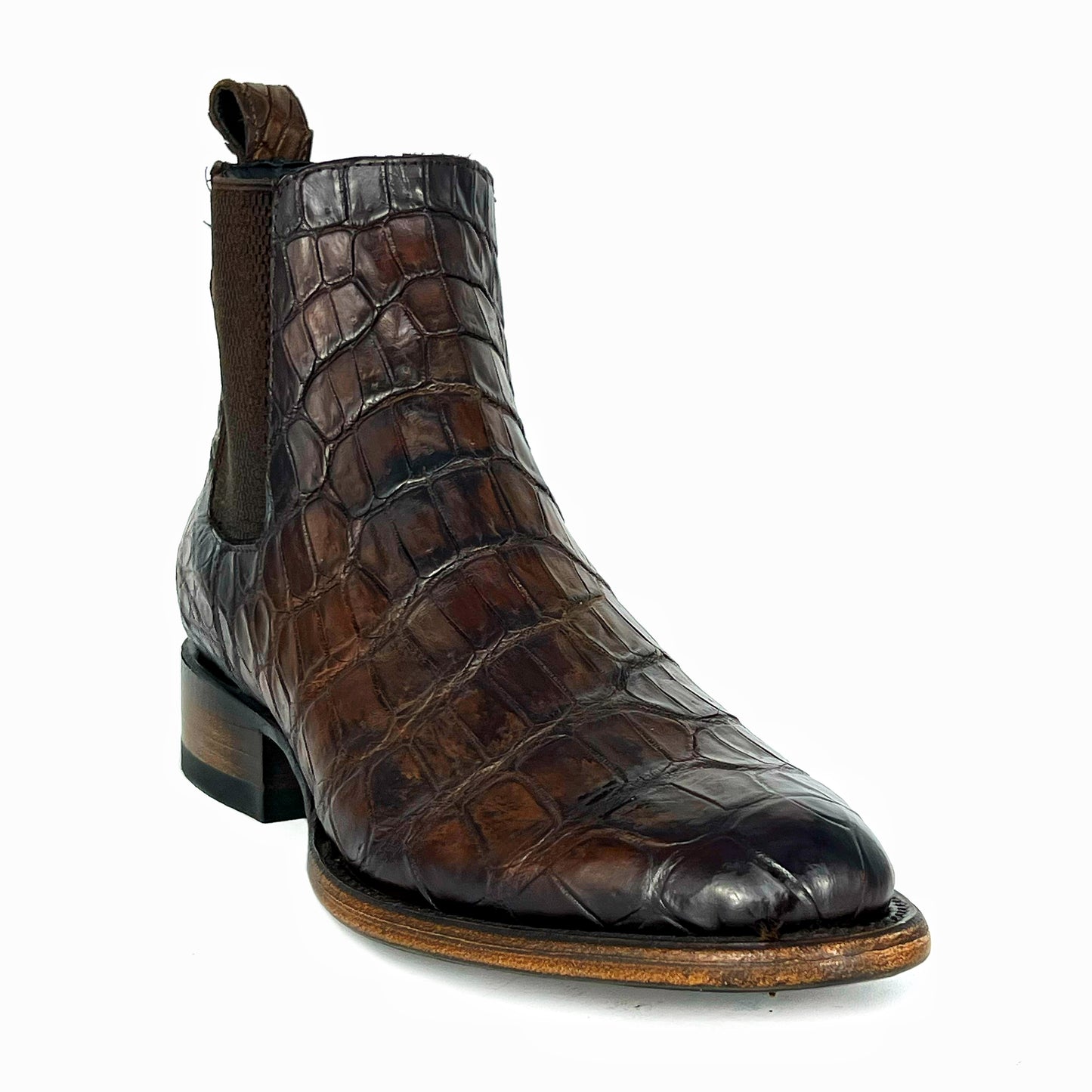 CHELSEA DARK BROWN COCODRILO MORELETI OVAL