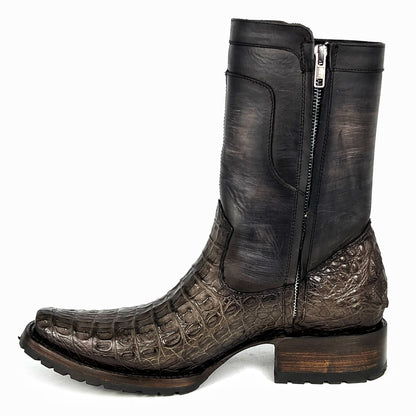 CHRISTIAN GRIS COCODRILO BOOTS (TRACK)