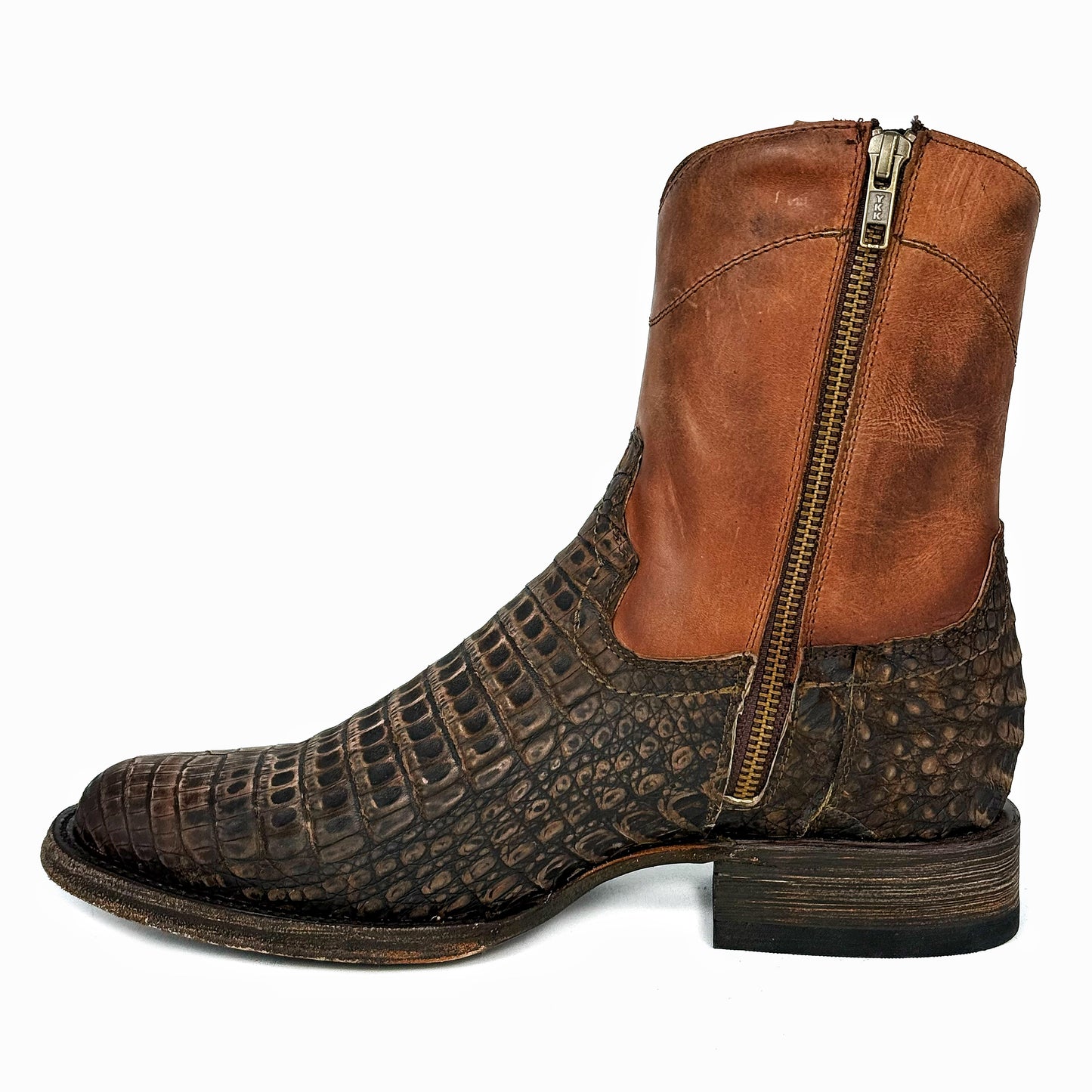 EMMA RUSTICO COCODRILO FUSCUS BOOTS OVAL
