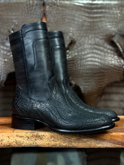 CHRISTIAN ELEFANTE BLACK BOOTS OVAL