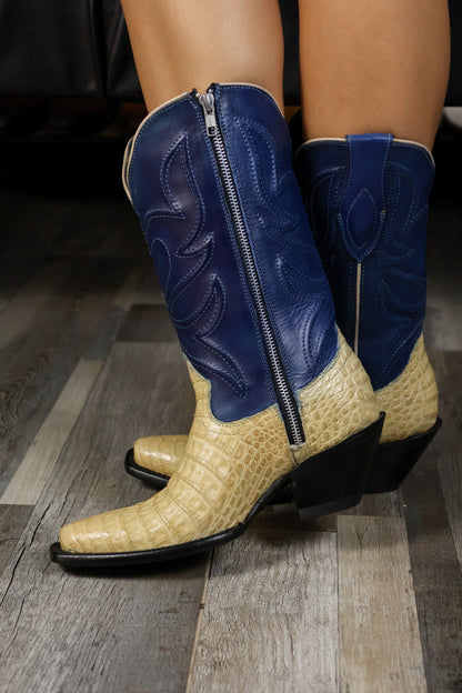 EMMA BROWN PITON BOOTS 