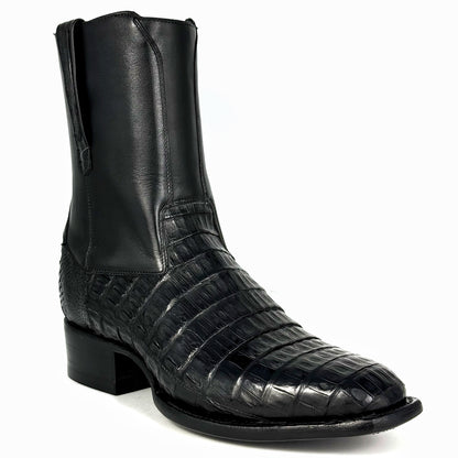 EMMA BROWN OSTRICH BOOTS 