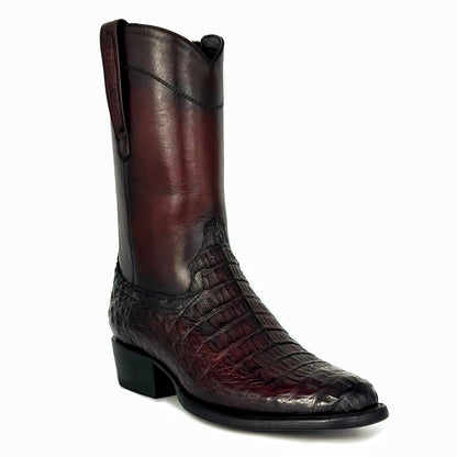 EMMA HIGH VINO COCODRILO FUSCUS OVAL