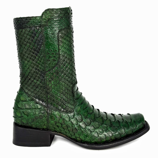 CHRISTIAN FULL PITON GREEN BOOTS DUBAI