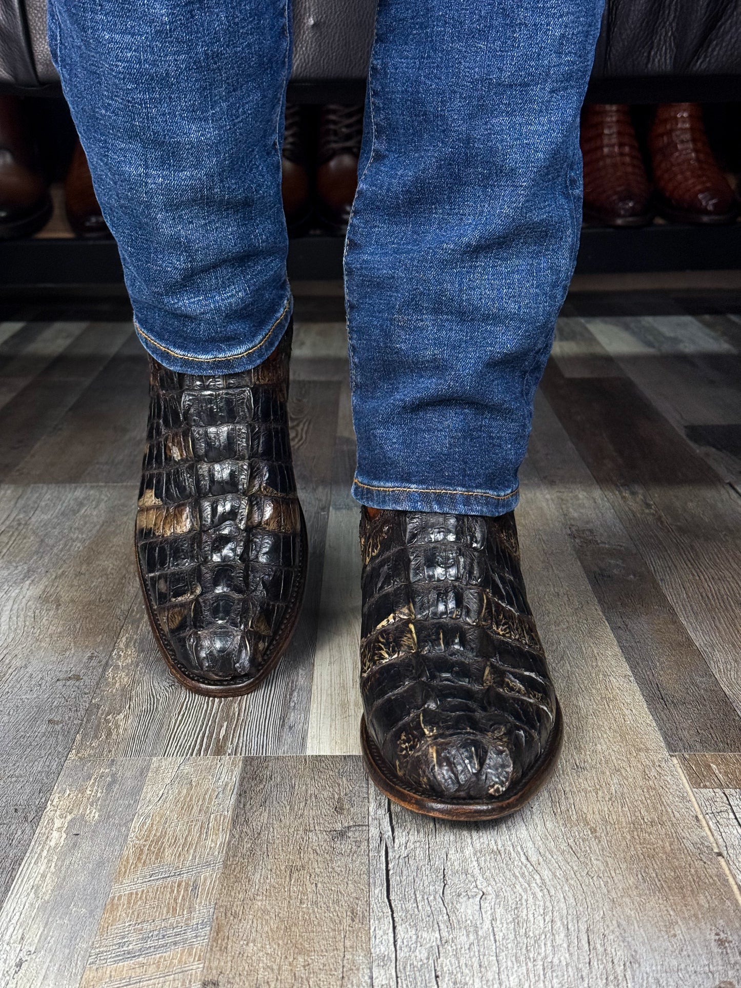 EMMA NATURAL COLA DE COCODRILO BOOTS OVAL
