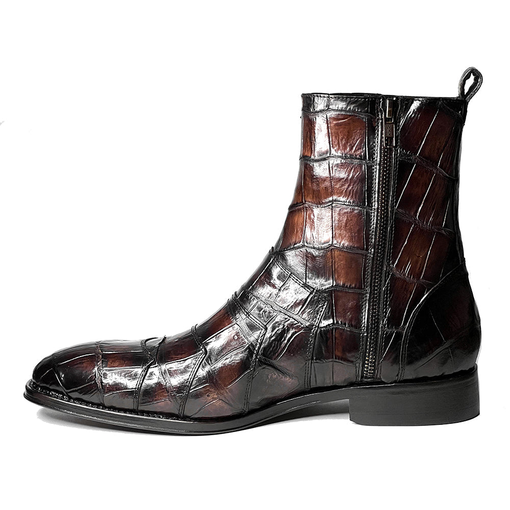 EDWARD DARK BROWN COCODRILO MORELETI