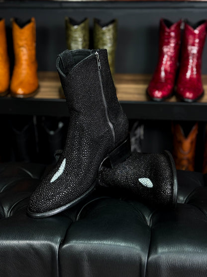 EMMA BLACK FULL MANTARRAYA BOOTS OVAL