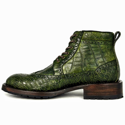 ISSAC GREEN COCODRILO BOOTS URBANO