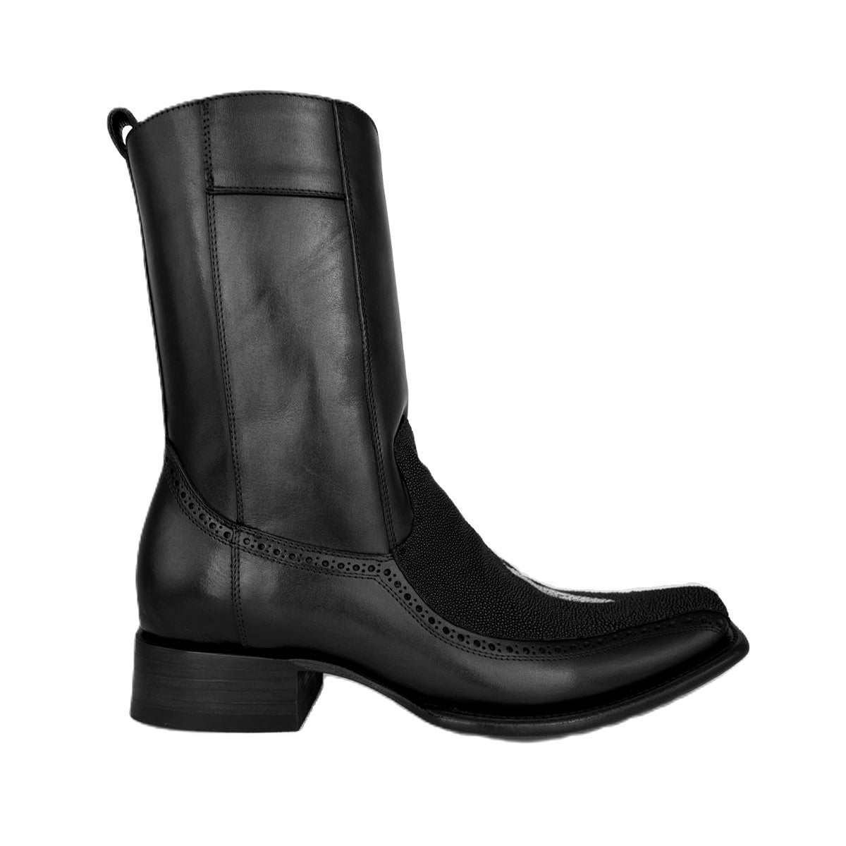 BLACK FLORETA MANTARRAYA BOOTS