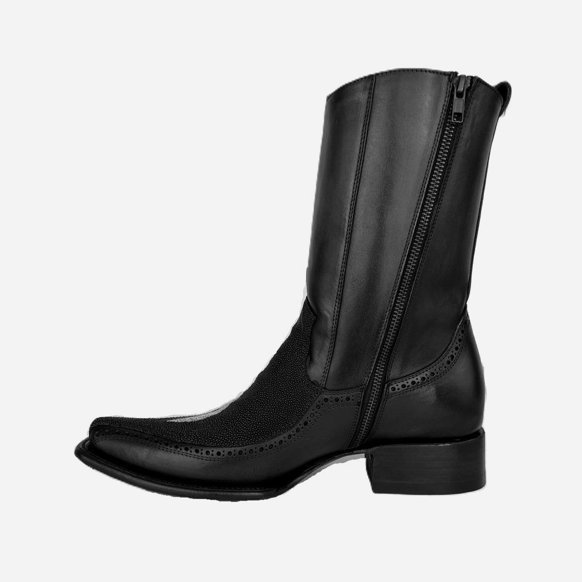 BLACK FLORETA MANTARRAYA BOOTS