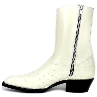 EMMA BROWN OSTRICH BOOTS 