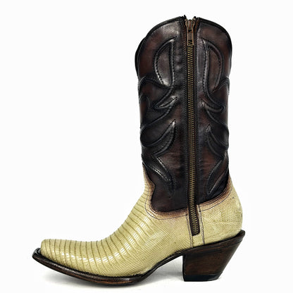 EMMA BROWN PITON BOOTS 