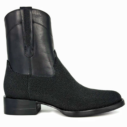 EMMA BLACK MANTARRAYA BOOTS OVAL