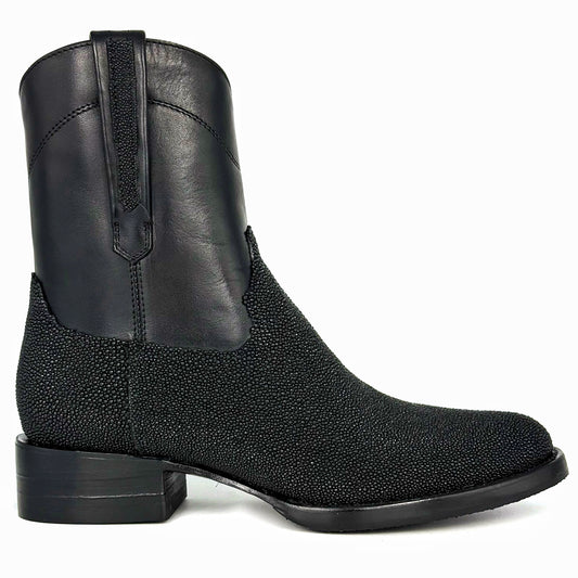 EMMA BLACK MANTARRAYA BOOTS OVAL