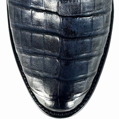 EMMA GRIS AZUL COCODRILO FUSCUS OVAL