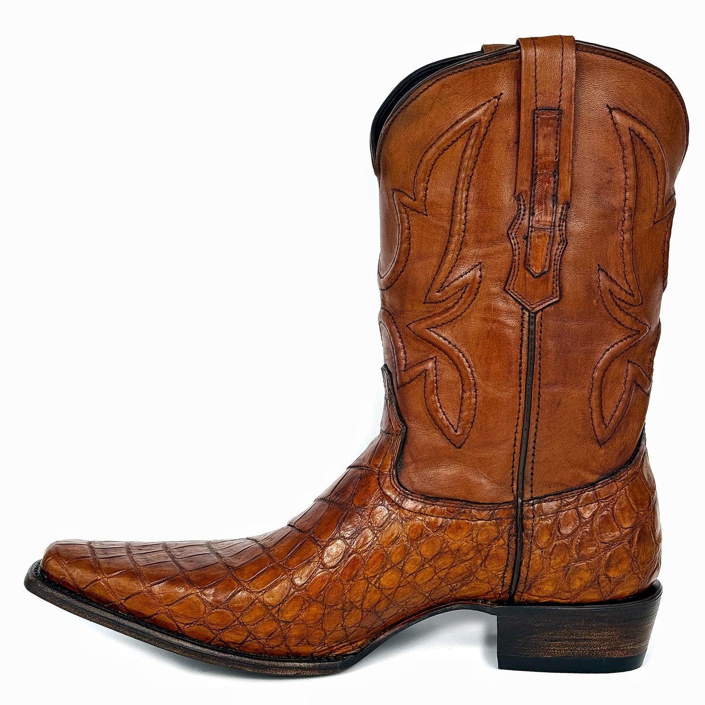 EMMA BROWN PITON BOOTS 