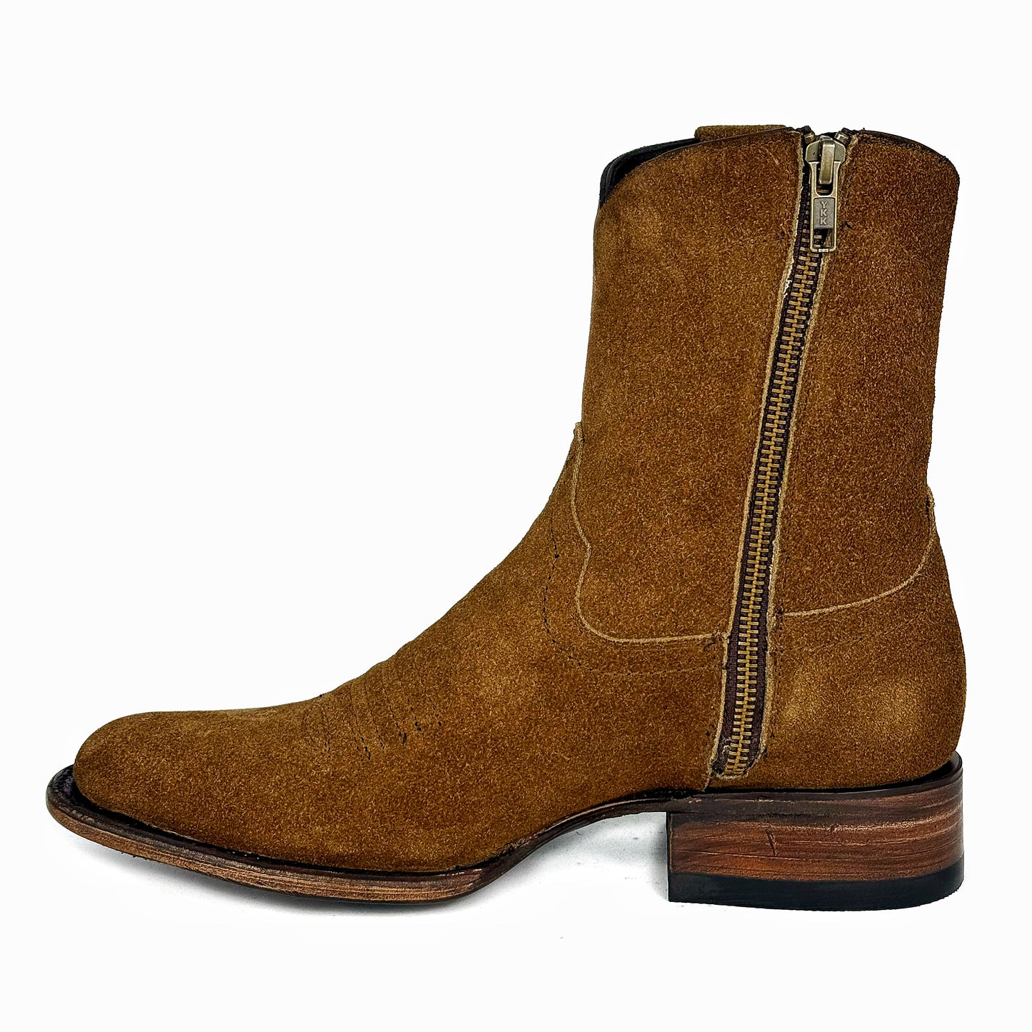 CARLO BROWN PITON BOOTS 