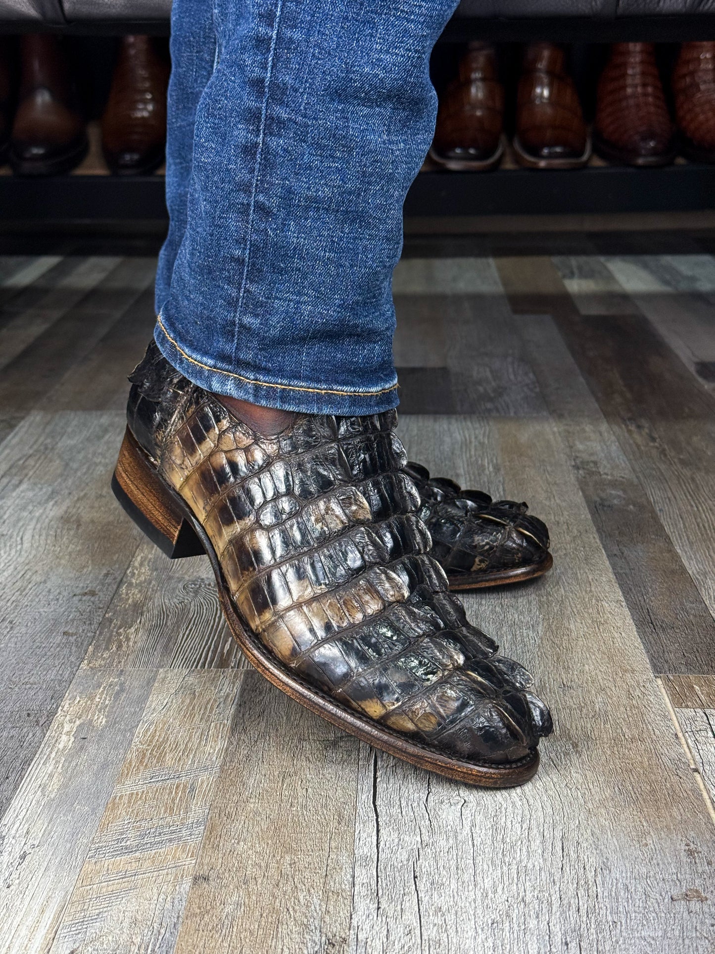EMMA NATURAL COLA DE COCODRILO BOOTS OVAL