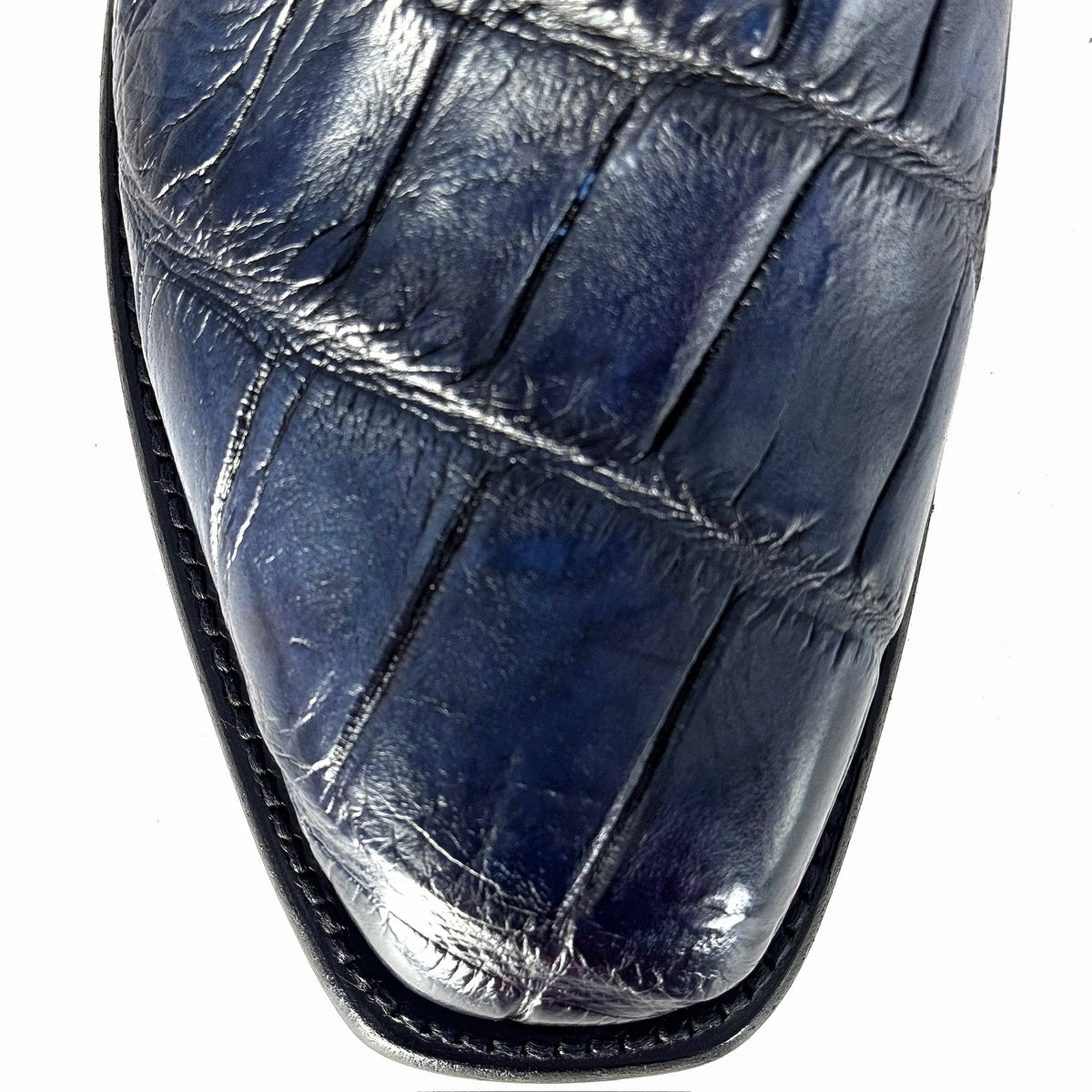 EMMA GRIS AZUL COCODRILO ALLIGATOR FRANCESA
