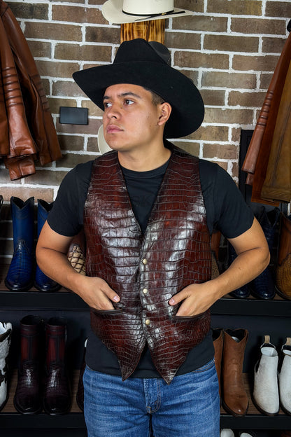 CHALECO BROWN COWBOY COCODRILO