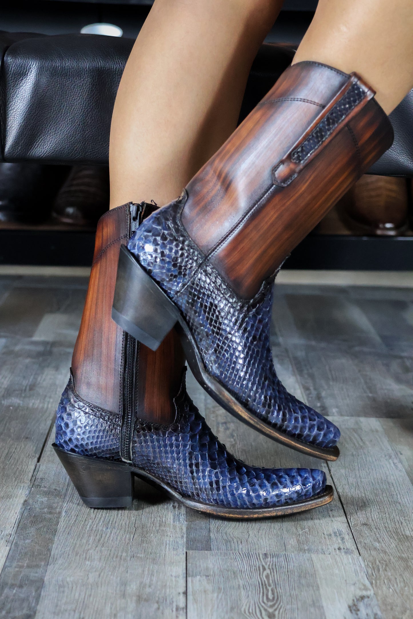 EMMA BROWN PITON BOOTS 