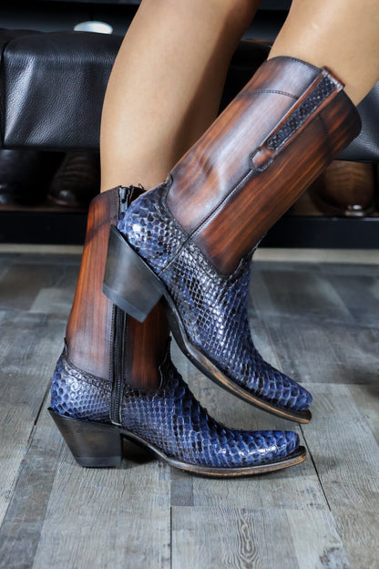 EMMA BROWN PITON BOOTS 