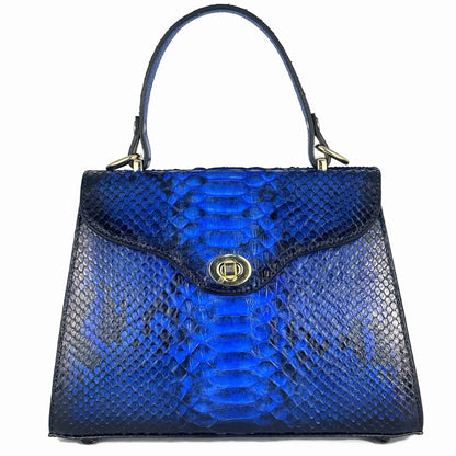 BOLSA PITON AZUL PARA DAMA