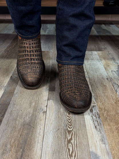 EMMA RUSTICO COCODRILO FUSCUS BOOTS OVAL