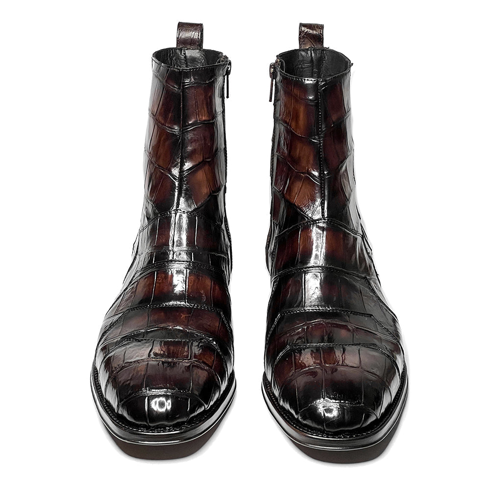 EDWARD DARK BROWN COCODRILO MORELETI