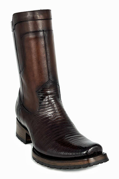 EMMA BROWN LIZARD BOOTS 