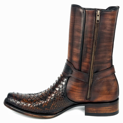 CARLO BROWN PITON HIGH BOOTS