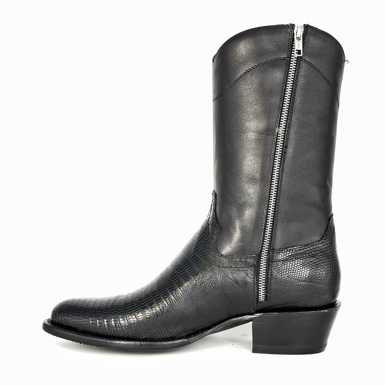 EMMA HIGH BLACK LIZARD OVAL