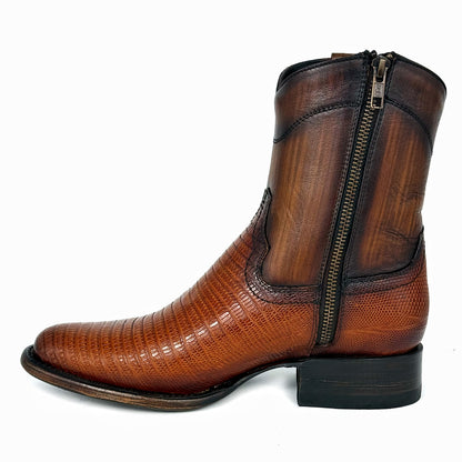 EMMA BROWN LIZARD BOOTS 