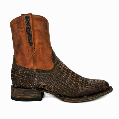 EMMA RUSTICO COCODRILO FUSCUS BOOTS OVAL