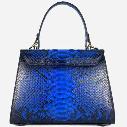 BOLSA PITON AZUL PARA DAMA