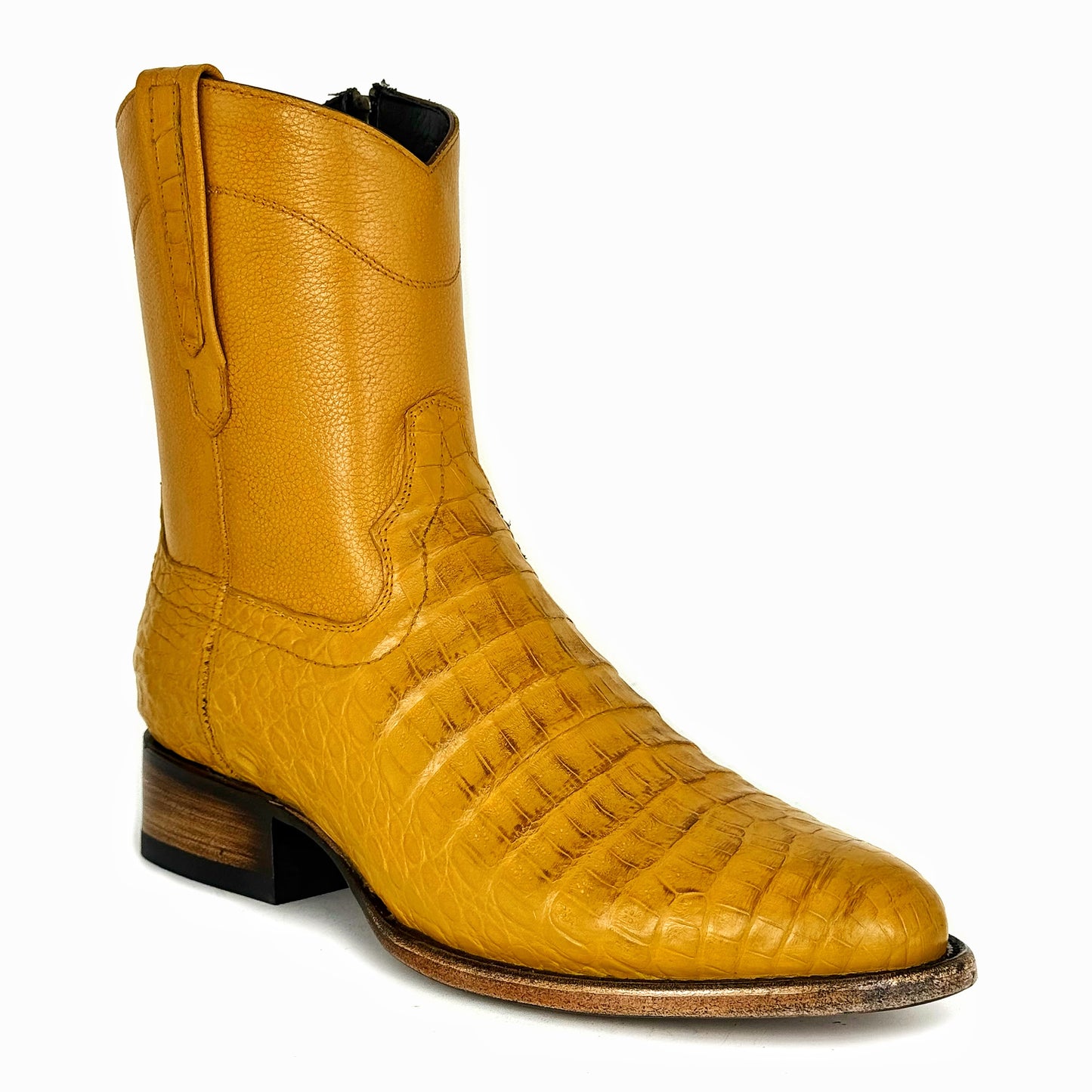 EMMA COCODRILO FUSCUS BOOTS OVAL