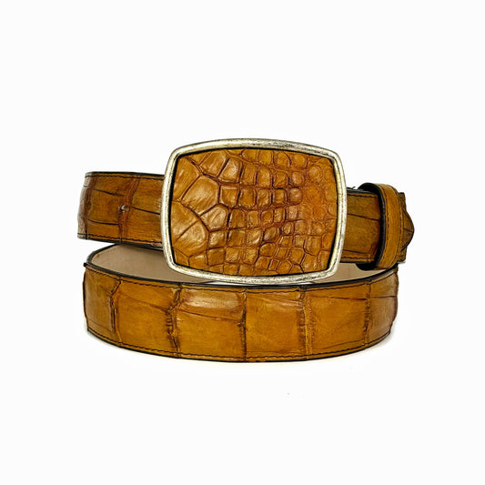 CINTO COCODRILO HEBILLA CUADRADA