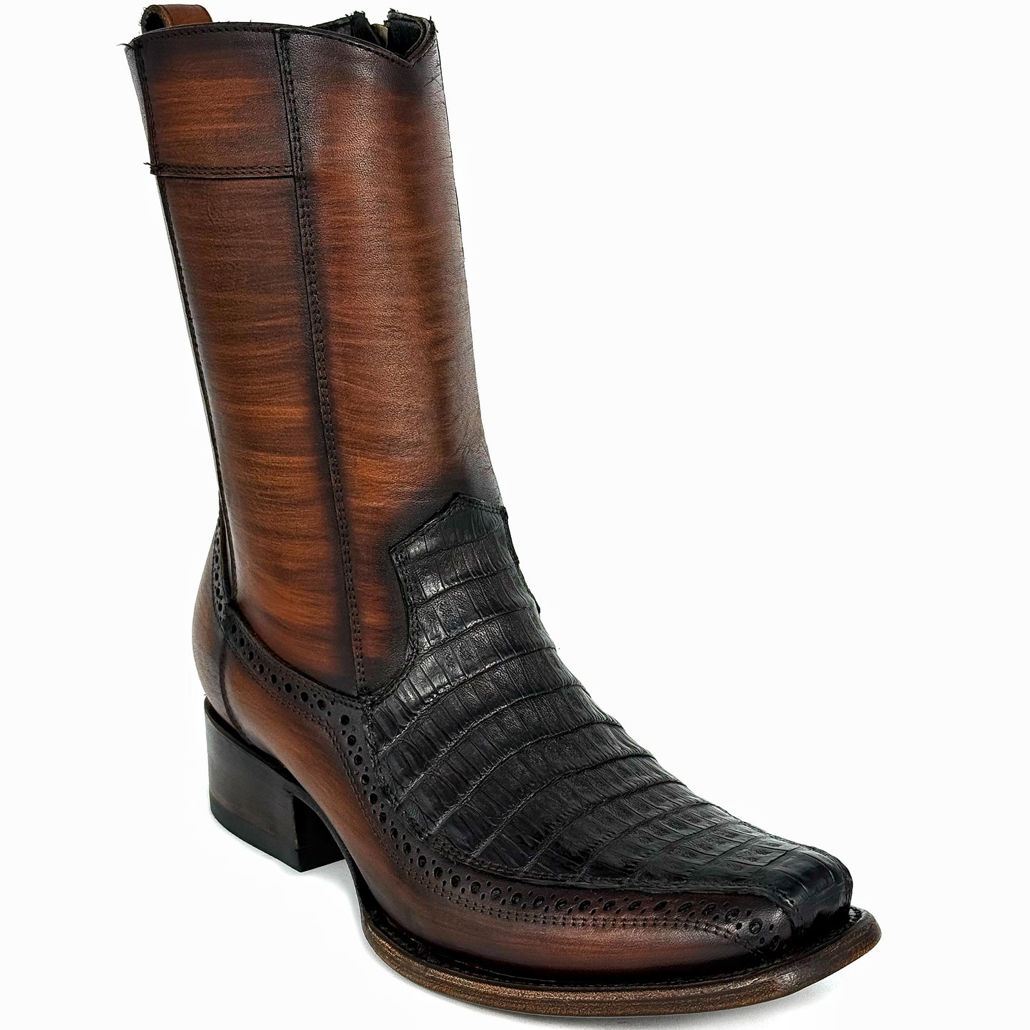 EMMA BROWN LIZARD BOOTS 