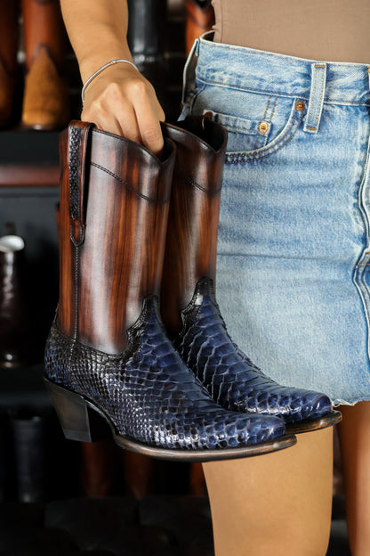 EMMA BROWN PITON BOOTS 