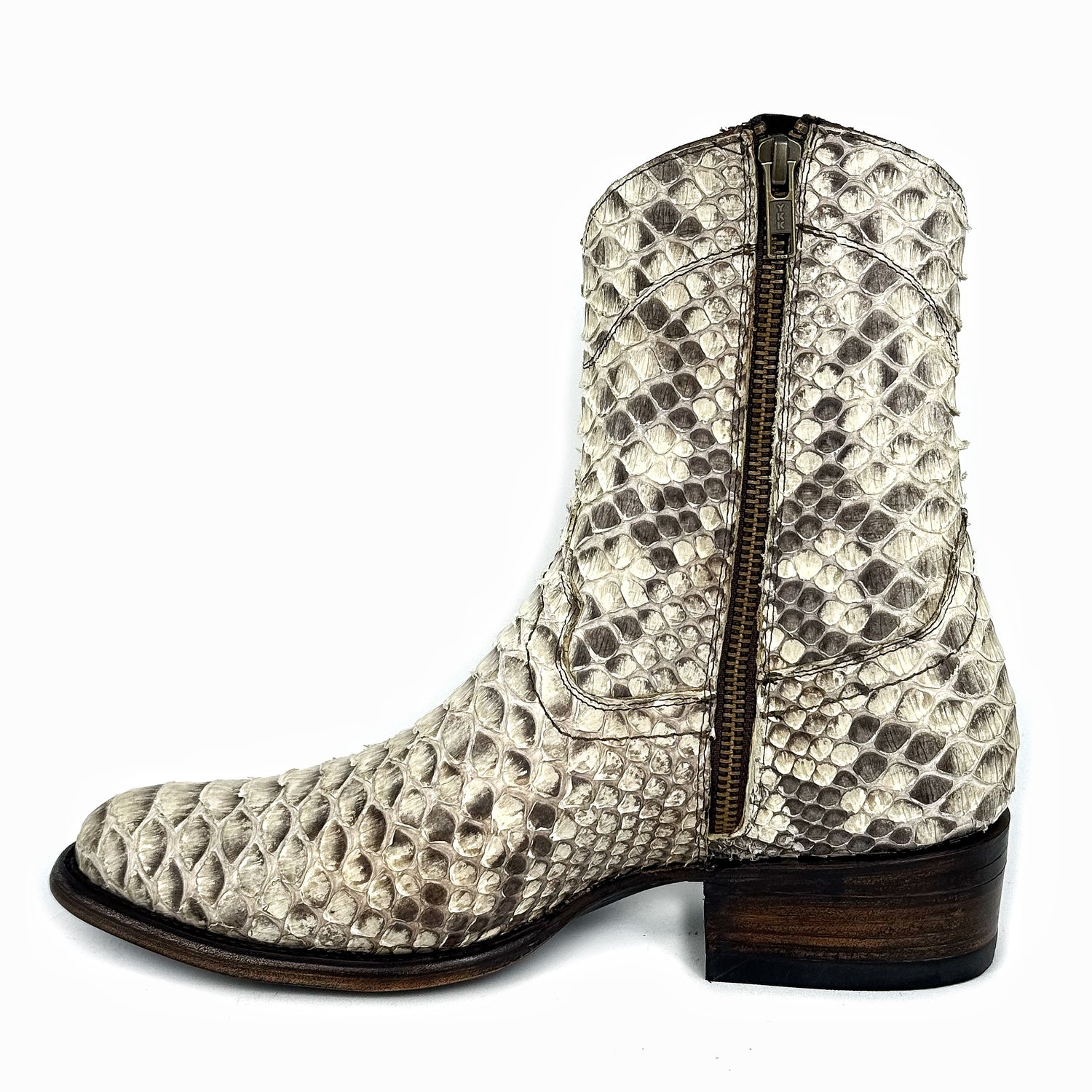 EMMA FULL PITON NATURAL BOOTS OVAL