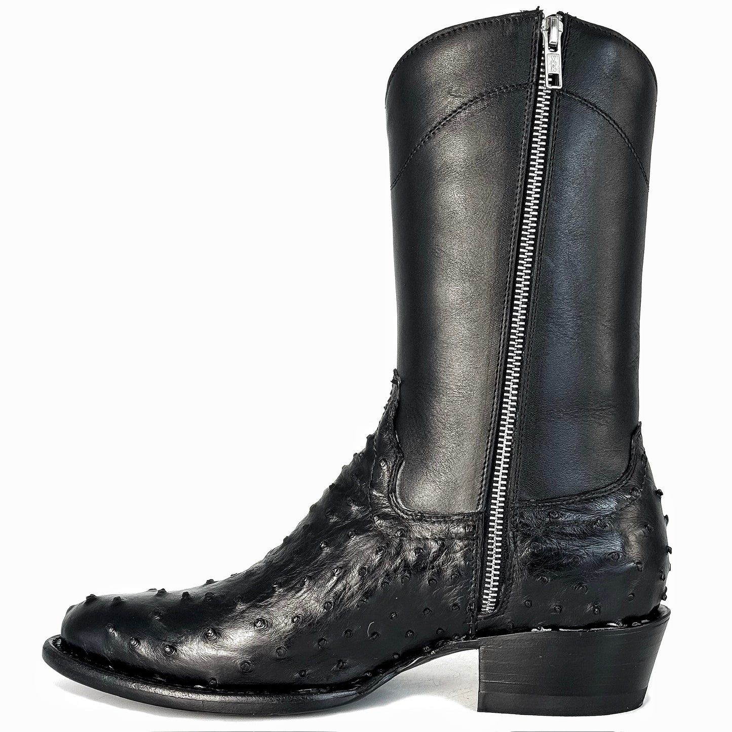 EMMA BROWN OSTRICH BOOTS 