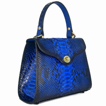 BOLSA PITON AZUL PARA DAMA