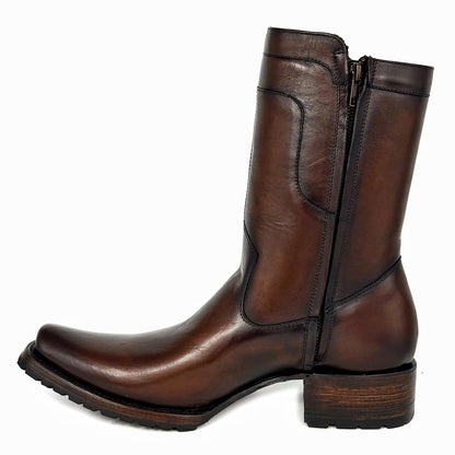 CARLO BROWN PITON BOOTS 