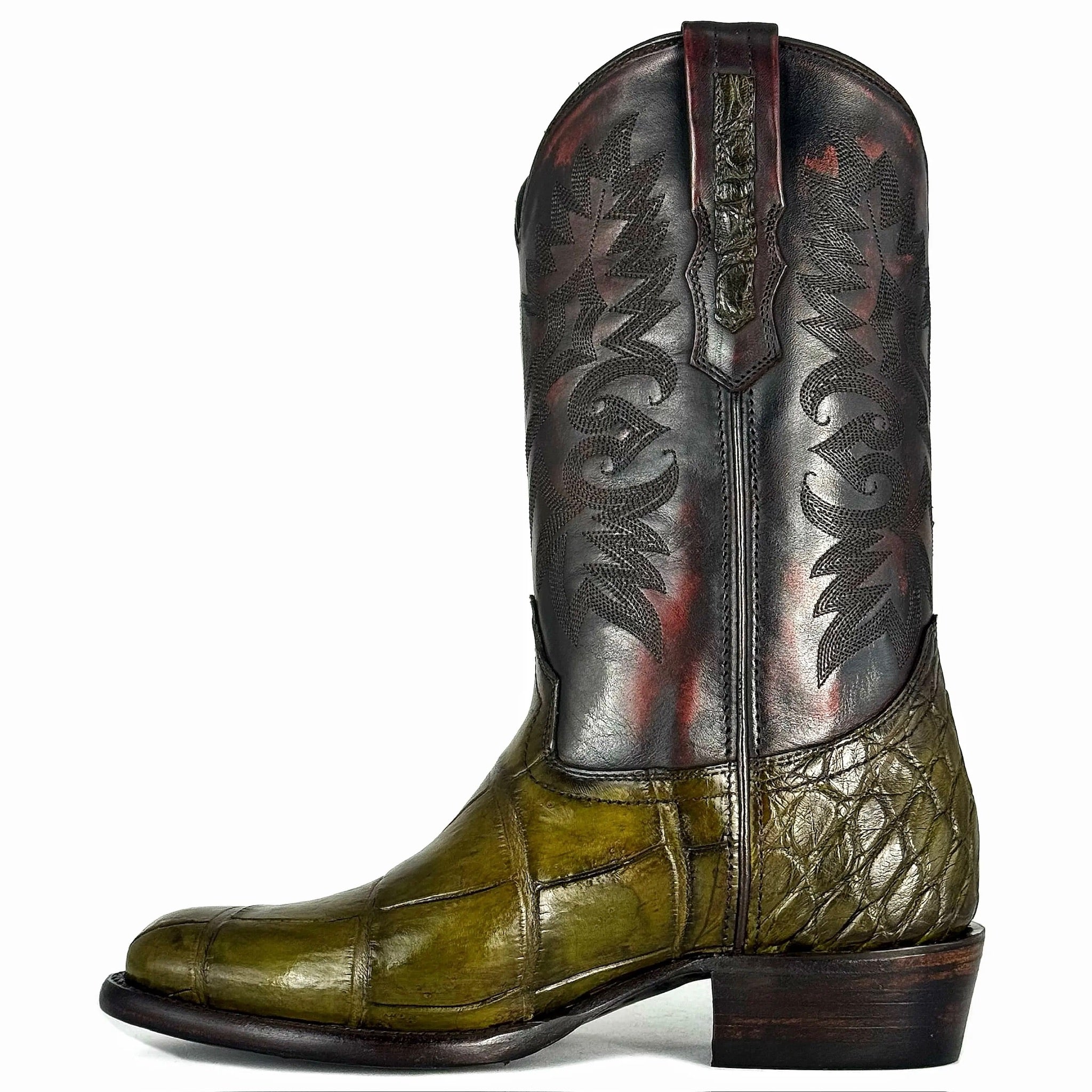 COWBOY VERDE COCODRILO ALLIGATOR OVAL