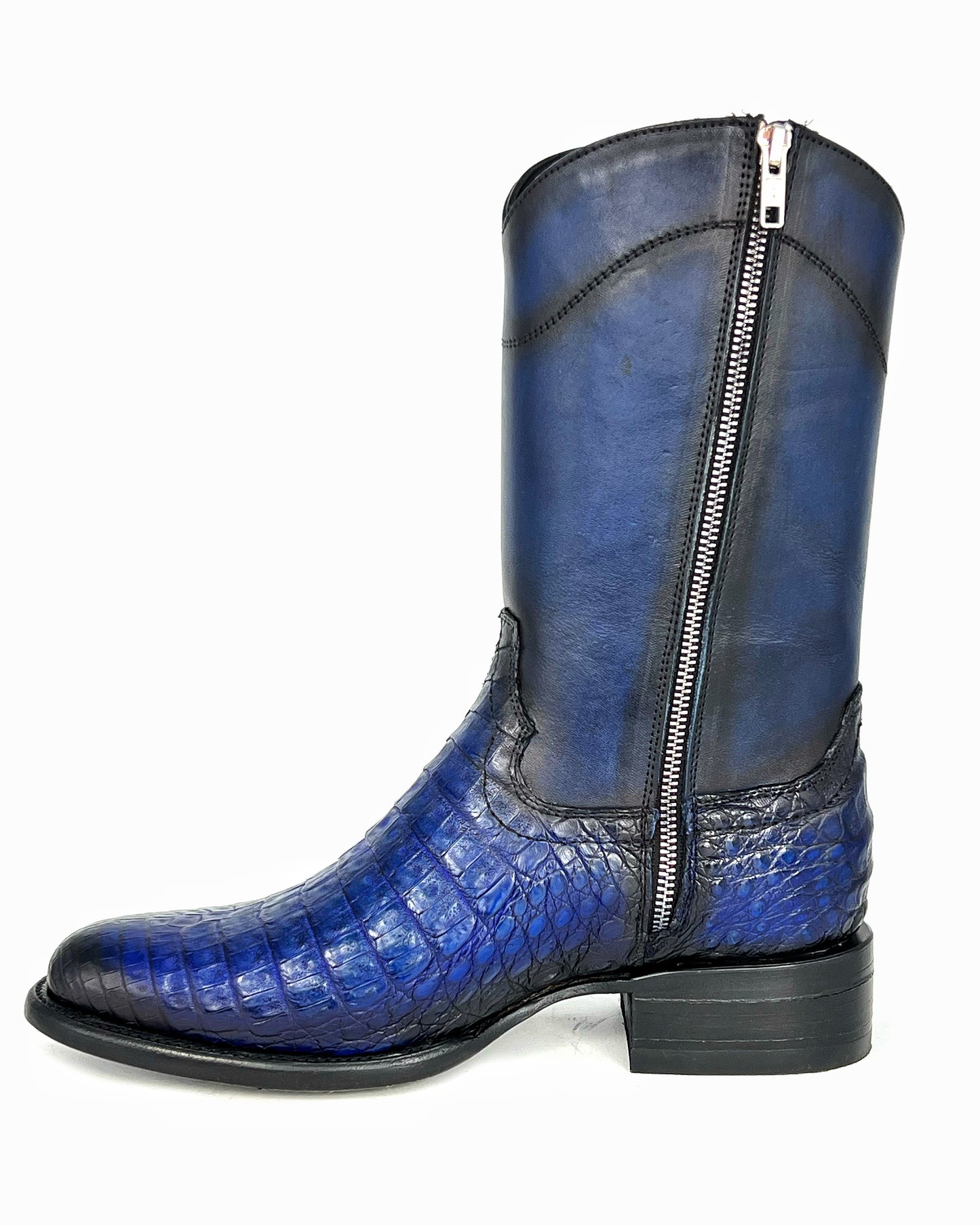 EMMA HIGH BLUE COCODRILO FUSCUS OVAL