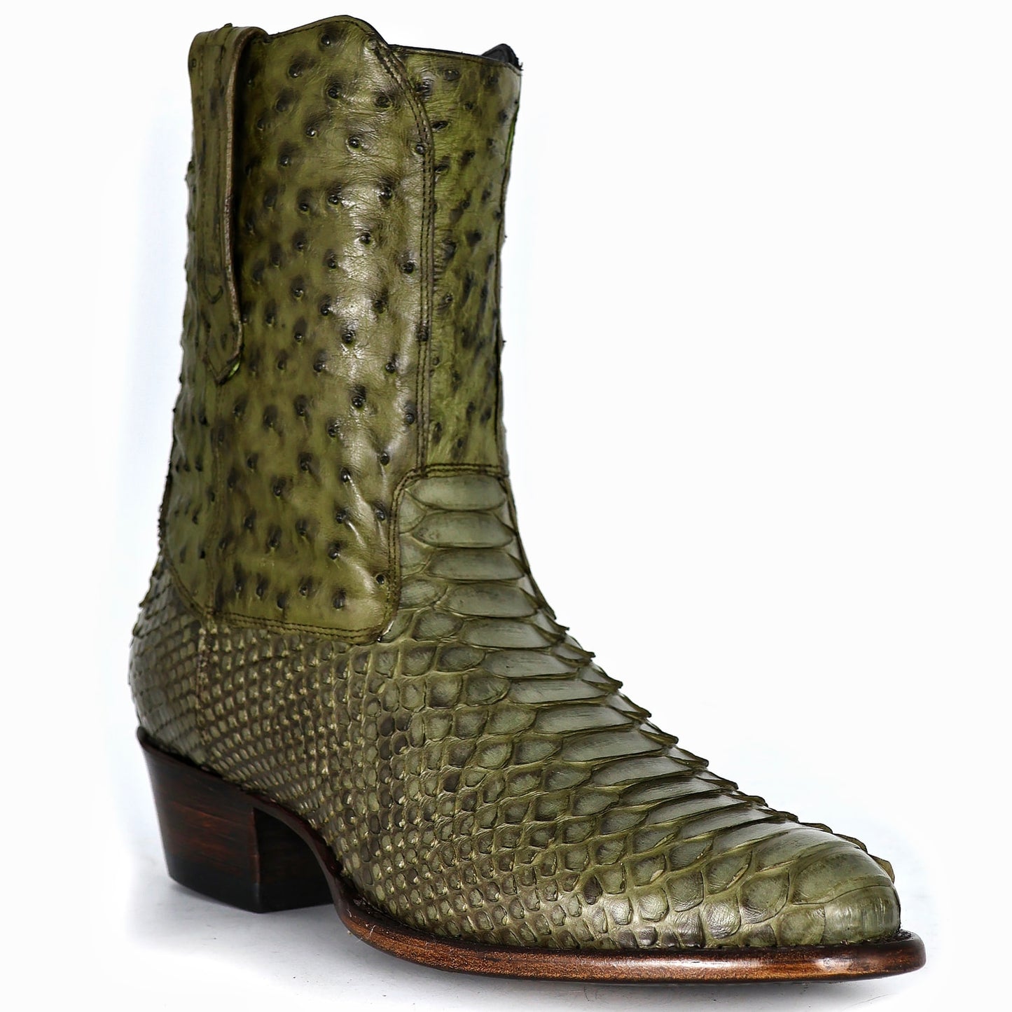 ARTHUR FULL PITON & AVESTRUZ BOOTS OVAL