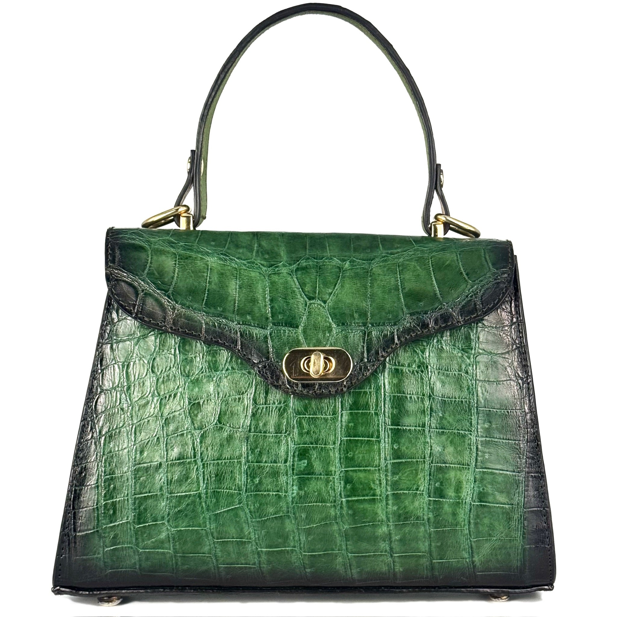 BOLSA COCODRILO GREEN PARA DAMA