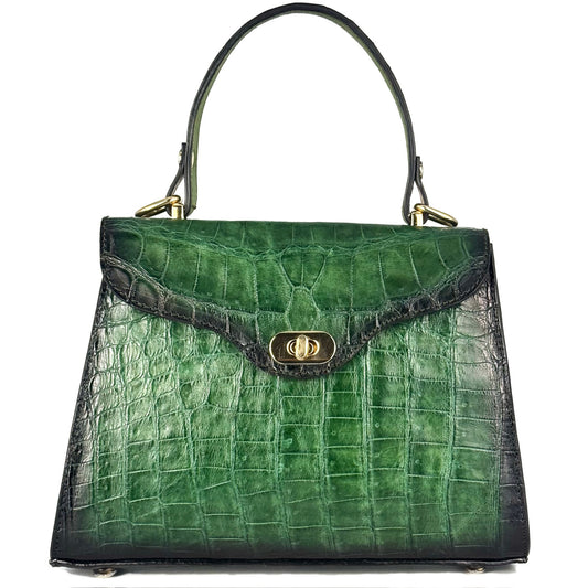 BOLSA COCODRILO GREEN PARA DAMA